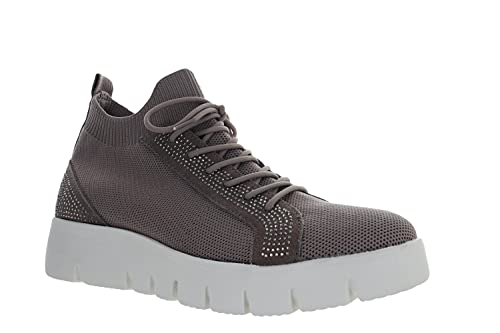Bernie Mev Women's Simone Lace-Up Sneaker (Smoke, us_Footwear_Size_System, Adult, Women, Numeric_Range, Medium, Numeric_5_Point_5, Numeric_6)