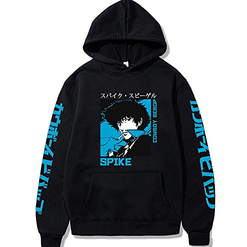 Anime Cowboy Bebop Hoodies Fashion Men Women Sweatshirts Casual Harajuku New Sports Hooded Black