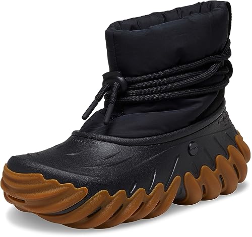 Crocs Unisex Echo Ankle Boot, Black/Gum, 9 US Men