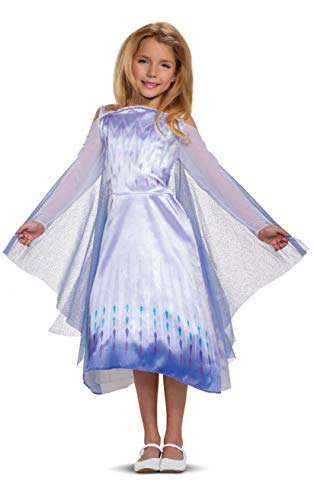 Disney Frozen 2 Elsa Costume for Girls, Classic Dress and Cape Outfit, Toddler Size Small (2T), Child XX Small