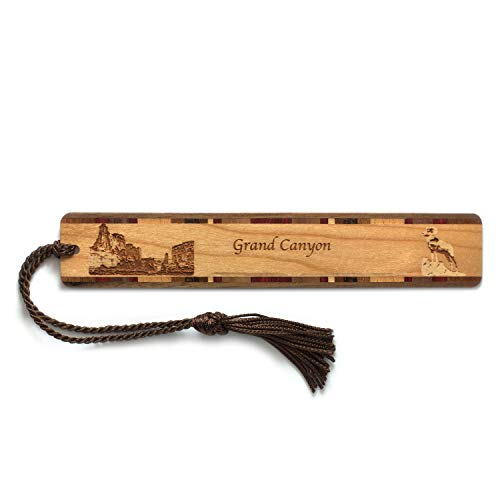 Grand Canyon National Park, Arizona Engraved Wooden Bookmark with Tassel - Made in USA - Also Available Personalized