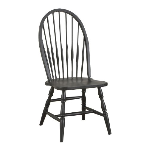 Carolina Classic Cottage Windsor Chair, Antique Black