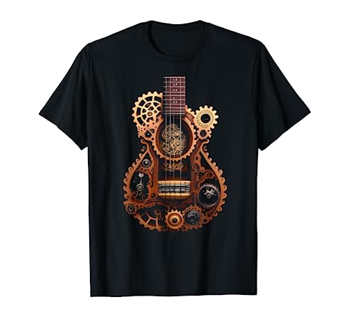 Funny Ukulele music instrument Graphic steampunk T-Shirt