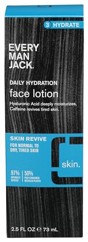 EVERY MAN JACK Revive Daily Hydrating Face Lotion, 2.5 FZ