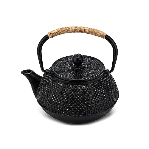 Japanese Tetsubin Cast Iron Teapot,Tea Kettle Pot with Stainless Steel Infuser,TeaPot Stovetop Safe,Father's Day Gifts 30 oz/900 ml