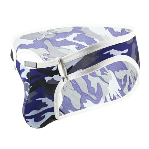 Men'S Sheer Underwear Valentine'S Card For Him Boxers With Picture Ice Silk Short Mens Cotton Underwear Briefs Ass Pad Blue