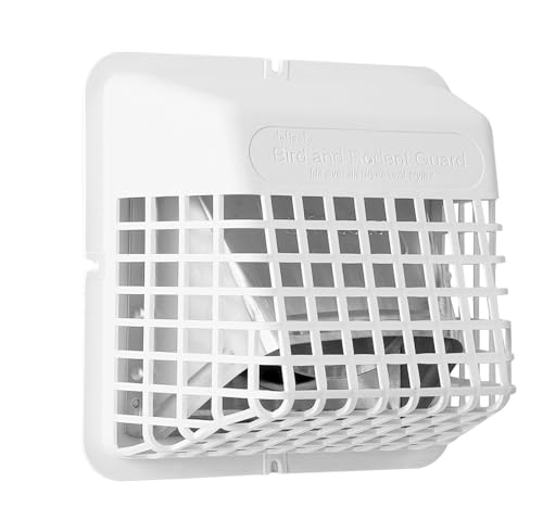 Deflecto DEFUBGWL Universal Bird Guard, Fits 3' to 4' Vents, White (UBGWL)