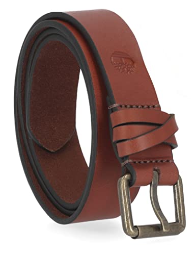 Timberland Women's Casual Leather Belt for Jeans, Brown (Criss Cross), Large (33-37)