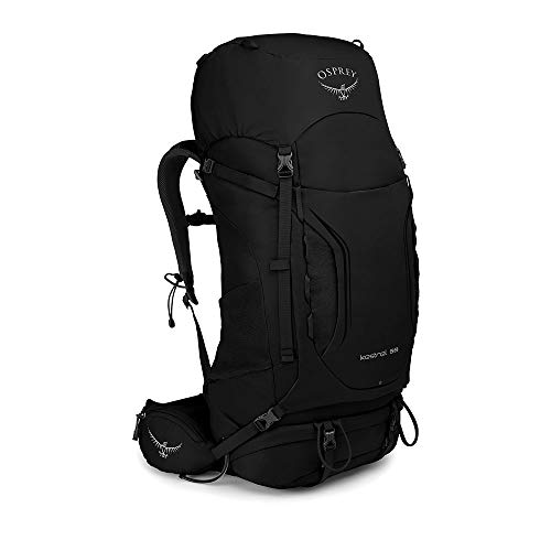 Osprey Kestrel 58L Men's Backpacking Backpack, Black, M/L