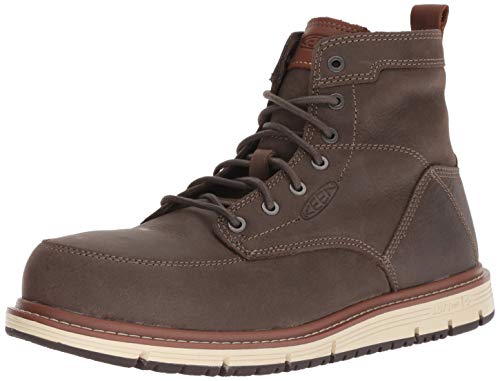 KEEN Utility Men's San Jose 6' Alloy Toe Work Boot, Falcon/Caramel Cafe, 12 Medium US