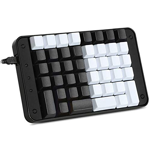 Koolertron Single-Handed Programmable Mechanical Keyboard with OEM Gateron Red Switch,All 44 Programmable Keys Tools Keypad,8 Macro Keys,PBT Keycaps.[SMKD72-C]