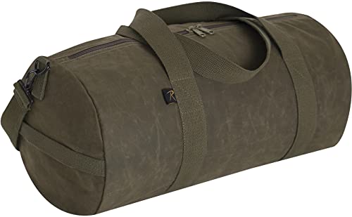 Rothco Waxed Canvas Shoulder Duffle Bag - 24 Inch, Olive Drab