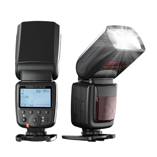 PHOTOOLEX LCD Camera Flash Speedlite for Canon Nikon Sony Panasonic Olympus Fujifilm Pentax Sigma Minolta Leica and Other SLR Digital Cameras and Digital Cameras with Single Contact Hot Shoe