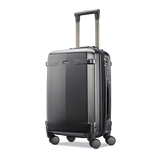 Hartmann Century Deluxe Hardside Expandable CarryOn with Spinner Wheels, Black/Gunmetal