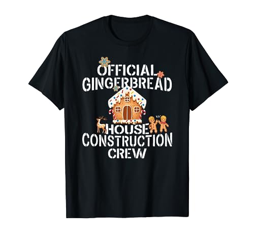 Official Gingerbread House Construction Crew Decorating T-Shirt
