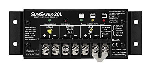 SunSaver 20L Charge Controller w/ LVD