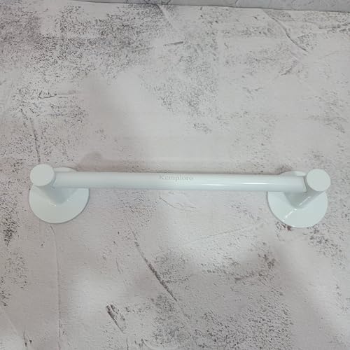 Kcmploro Towel Racks White Stainless Steel Towel Rack - no Need to Drill Holes for Installation