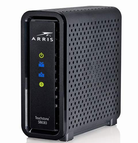 ARRlS Touchstone SB6183 Cable Modem Docsis 3.0 Compatible with XFINITY, Spectrum, Charter, Time Warner, Brighthouse, Cox and More (Renewed)