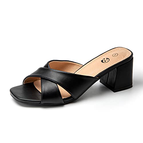 Rekayla Women‘s Mules Heeled Sandals Black 07