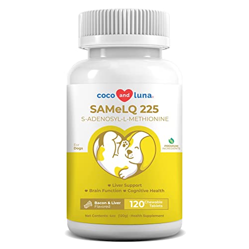Same for Dogs - S-Adenosyl-L-Methionine, Liver Supplements for Dogs - Brain Supplement for Dogs, Promotes Cognitive Support, Dog Liver Support Supplement