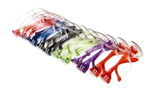 G & F Products - 13016-NEW 13016NEW Safety Goggles with 99% Protection Against UV-A, B & C Rays, Impact, & Ballistic Resistant & Clear Lenses 12 Count (Pack of 1) unisex