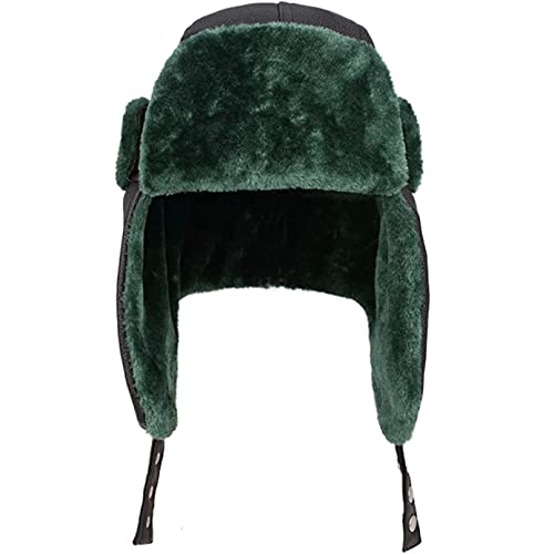 National Lampoon's Christmas Vacation Cousin Eddie Faux Fur Trapper Hat, Green, One Size