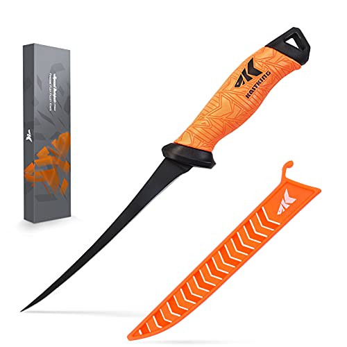 KastKing Bait Knife and Fillet Knife, Boning and Food Prep Knives, 7 inch Flex Fillet Knife