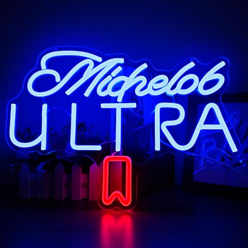 Michelob Neon Sign for Wall Decor Dimmable Beer Neon Signs Bar Led Sign Neon Sign for Man Cave Light Up Sign for Bedroom Home Bar Shop Pub Bistro Party Hotel Game Room Decor Gifts