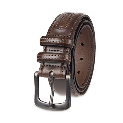 Columbia Men's Double Loop Belt-Casual Dress with Single Prong Buckle for Jeans, Khakis