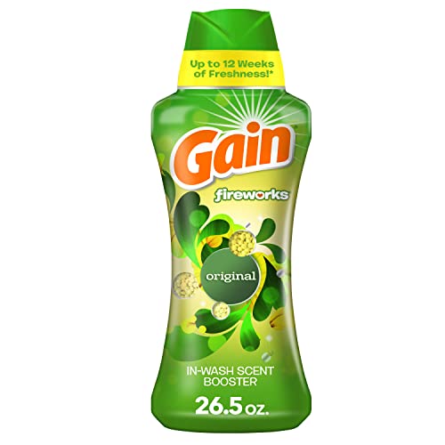Gain Fireworks Laundry Scent Booster Beads for Washer, Original, 26.5 oz, Use with Fabric Softener
