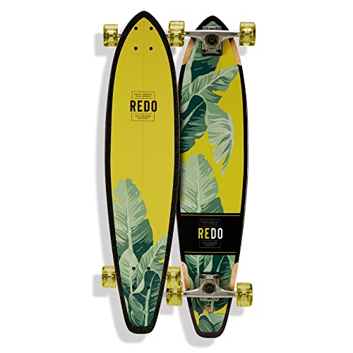 ReDo Skateboard Co. ReDo Skateboard Kids 8' San Diego Palms Cruiser Complete Skateboard, Multicolor