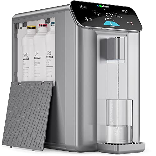 Airiver Worlds Smallest 10L Family Atmospheric Water Generator - 2023 Award Winning DSGN - Portable Air to Water Generator - Van Life, Boat, Camping, Tiny House, Off Grid, Preppers, Silver