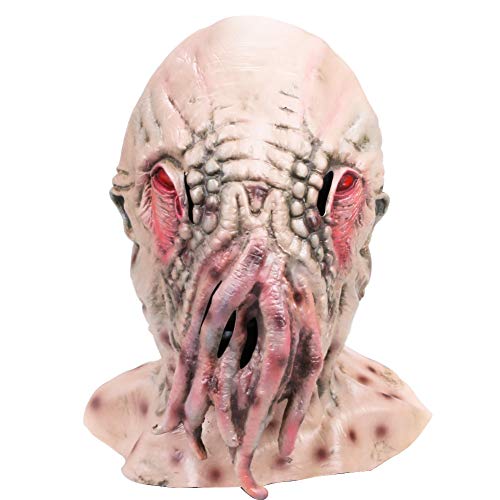 OM(TM) Halloween Creepy Ood Octopus Head Mask Doctor Who Wode Star Horror Masks