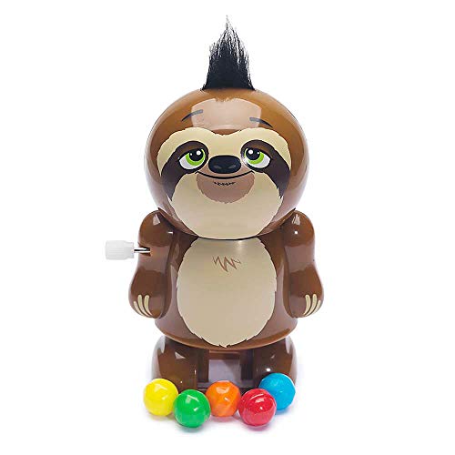 Treat Street Sloth Pooper Wind-Up Candy Dispenser, Great For holidays, Family Party, Or Gift