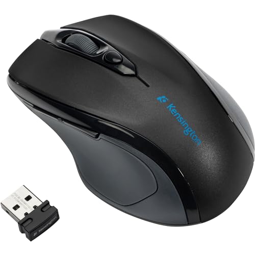 Kensington Pro Fit Mid-Size Right-handed Wireless Mouse with Nano Receiver (K72405US)