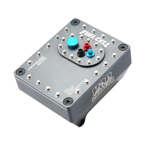 HooCrawler Aluminum Alloy 1:10 Scale RC Fuel Cell Receiver Box for Axial Capra (Titanium)