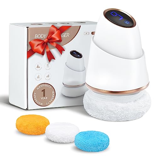 UOTT Body Sculpting Machine, Cellulite Massager Cordless with LCD Display, 9 Levels Adjustable Body Sculpting Massager with 3 Massage Pads for Belly Waist Butt Arms Legs Stomach Fat