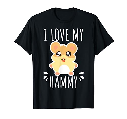 I Love My Hammy Hamster T Shirt Gift Kids Costume Outfit T-Shirt