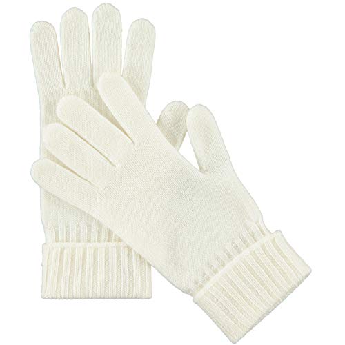 Manio Cashmere Knitted Gloves (White)