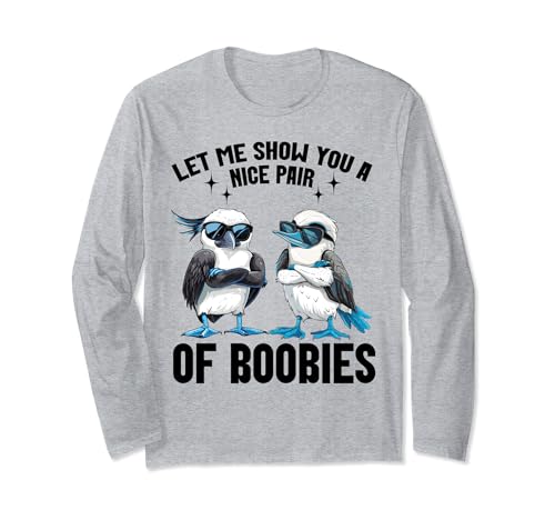 Blue Footed Booby Plush Stuffed Animal Blue Foot Booty Long Sleeve T-Shirt