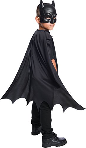Rubie's Costume Boys DC Comics Batman Cape & Mask Set Costume, One Size , Black