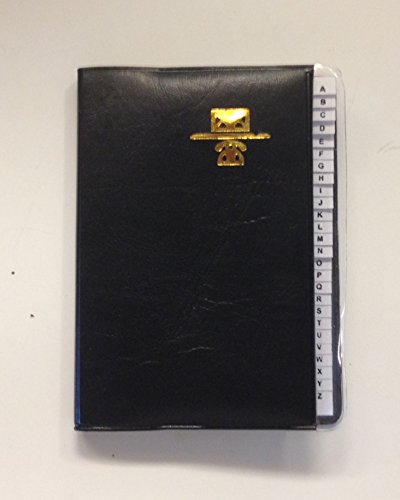 SYMAK K6885-01 Kamset Address Telephone Book Small 3.25' x 4' Black, White