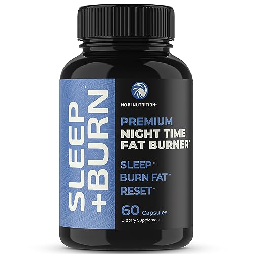 Night Time Fat Burner to Shred Fat While You Sleep | Hunger Suppressant, Carb Blocker & Weight Loss Support Supplements | Burn Belly Fat, Support Metabolism & Fall Asleep Fast | 60 Nighttime Pills