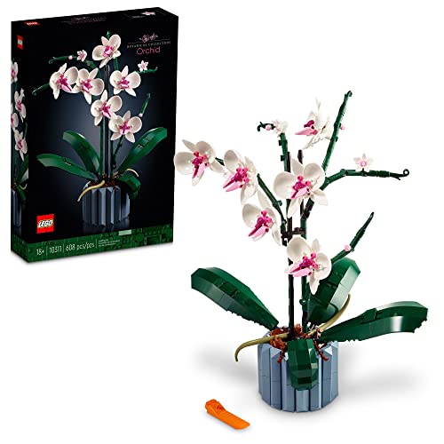 LEGO Icons Orchid Artificial Plant, Building Set with Flowers, Mother's Day Decoration, Botanical Collection, Great Gift for Birthday, Anniversary, or Mother's Day, 10311