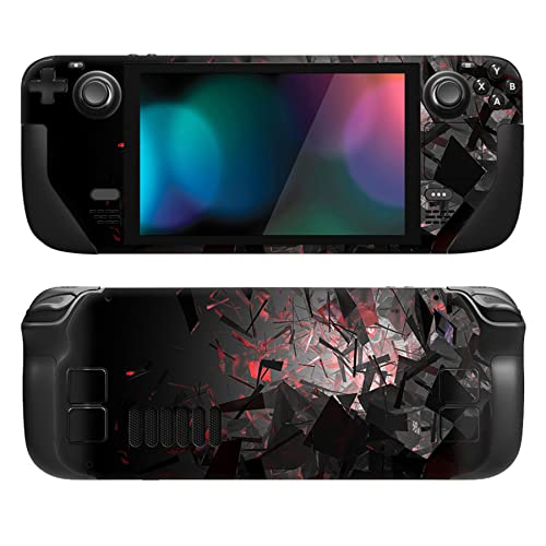 PlayVital Full Set Protective Skin Decal for Steam Deck, Custom Stickers Vinyl Cover for Steam Deck Handheld Gaming PC - Fragmented Space