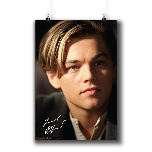 Pentagonwork Titanic Casts Signed Reprint Movie Poster 8.3x11.7 A4 Prints w/Stickers 1997 Film, Jack Dawson Leonardo Dicaprio Autographed, 001-007