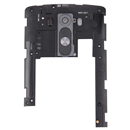 GUOHUI Replacement Parts Back Plate Housing Camera Lens Panel for LG G3 / D855(Black) Phone Parts (Color : Black)