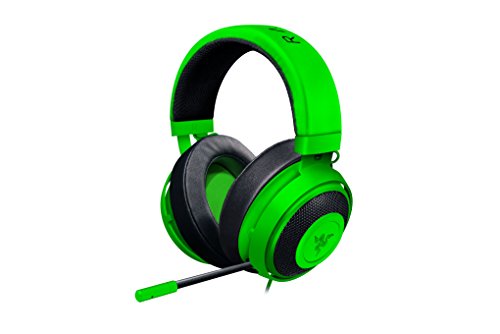 Razer Kraken Pro V2: Lightweight Aluminum Headband - Retractable Mic - in-Line Remote - Gaming Headset Works with PC, PS4, Xbox One, Switch, & Mobile Devices - Green