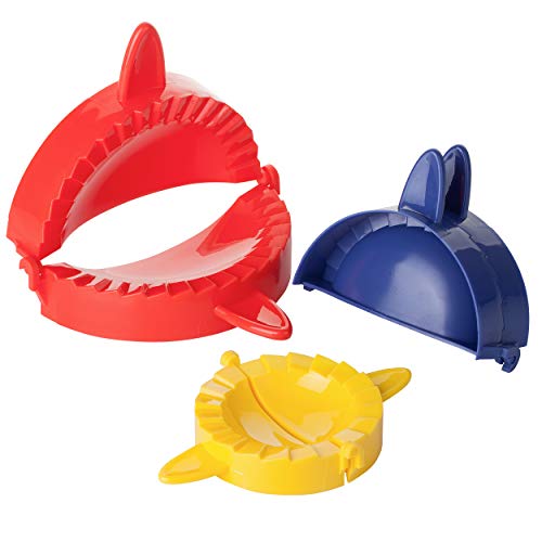 BTaT- Dough Press Set, 3 Pack, Empanada Press, Dough Press, Dumpling Press, Hand Pie Press, Mini Pie Press, Hand Pie Maker, Meat Pie Cutter, Pie Press, Pastry Press, Turnover Press, Christmas Gifts