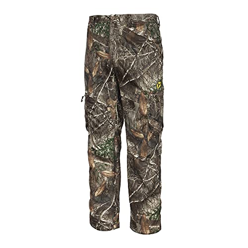 Blocker Outdoors Shield Series Midweight Silentec Odor Reducing Camo Pants (Realtree Edge, Large)